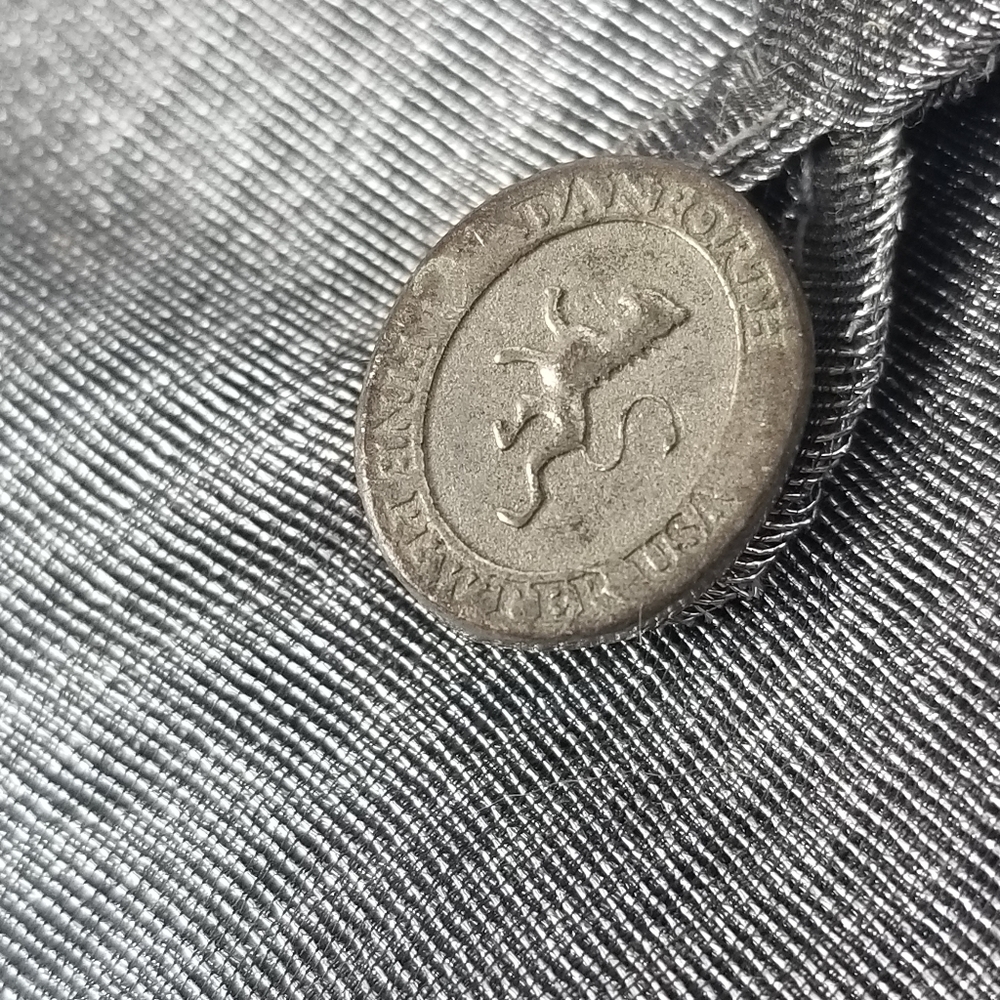 Euc Danforth Pewter Hand Pocket Mirror - image 8